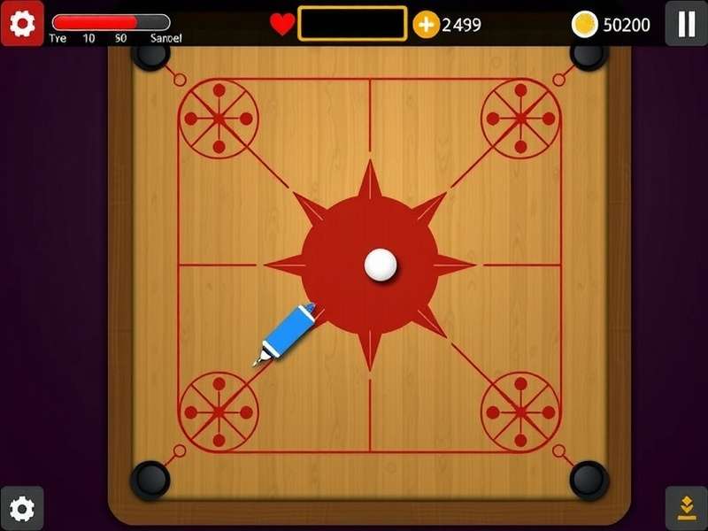 Turbo Carrom Sensation Gameplay Screenshot